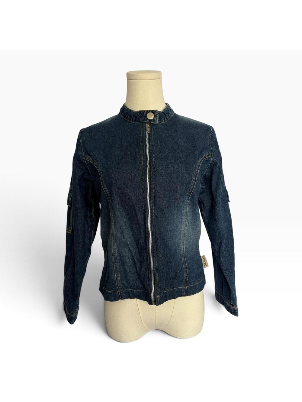 Y2K Mudd Navy Blue Denim Jacket